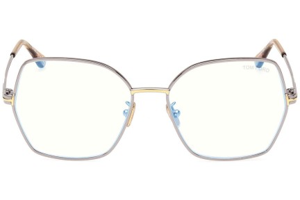 Glasses Tom Ford FT5876-B 014 Cat Eye Silber