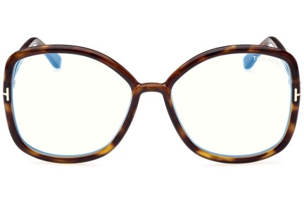 Glasses Tom Ford FT5845-B 052 Quadratisch Havanna