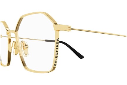 Glasses Balenciaga BB0198O 002 Quadratisch Gold