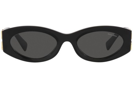 Sonnenbrille Miu Miu MU11WS 1AB5S0 Oval Schwarz