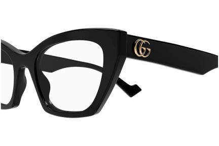 Glasses Gucci GG1334O 001 Cat Eye Schwarz