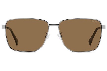 Sonnenbrille Polaroid PLD2143/G/S/X 6LB/SP Polarized Rechteck Silber