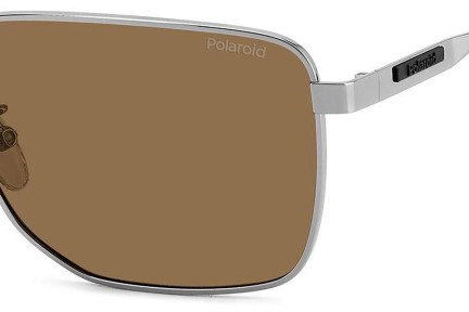 Sonnenbrille Polaroid PLD2143/G/S/X 6LB/SP Polarized Rechteck Silber