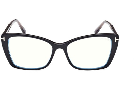 Glasses Tom Ford FT5893-B 001 Cat Eye Schwarz