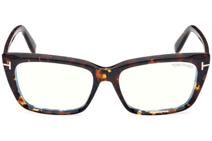 Glasses Tom Ford FT5894-B 052 Quadratisch Havanna