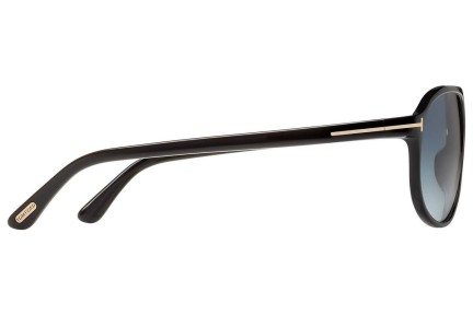 Sonnenbrille Tom Ford Jacob FT0447 01P Pilot Schwarz