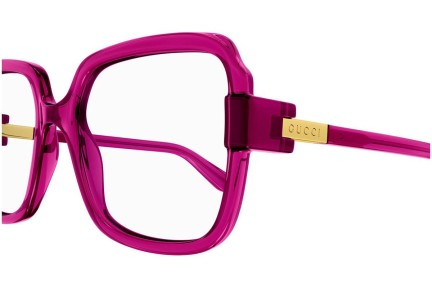 Glasses Gucci GG1433O 003 Quadratisch Rosa