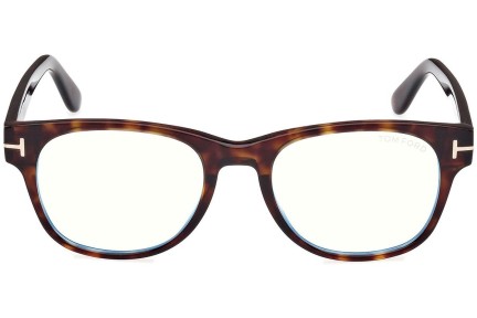 Glasses Tom Ford FT5898-B 052 Quadratisch Havanna