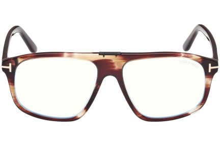 Brillen Tom Ford FT5901-B 050 Quadratisch Havanna