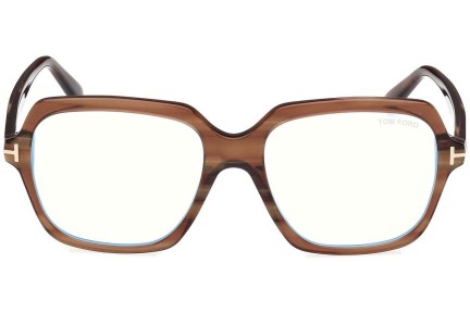 Glasses Tom Ford FT5908-B 051 Quadratisch Braun