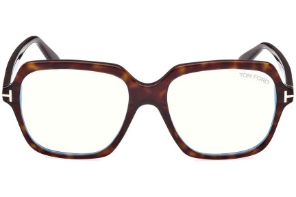 Brillen Tom Ford FT5908-B 052 Quadratisch Havanna