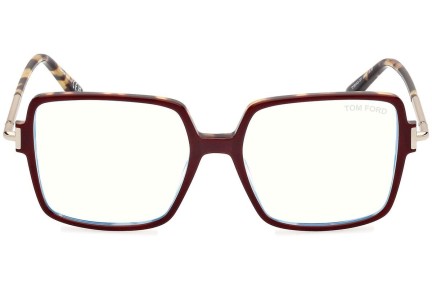 Glasses Tom Ford FT5915-B 071 Quadratisch Rot