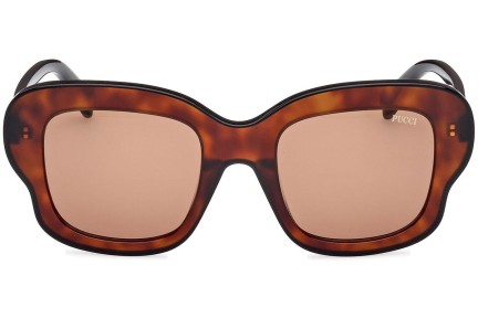 Sonnenbrille Emilio Pucci EP0220 56E Quadratisch Havanna