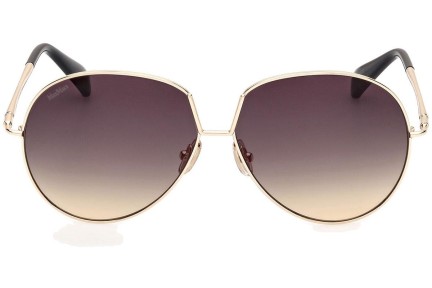 Sunglasses Max Mara Design8 MM0081 32B Rund Gold