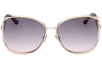 Sonnenbrille Tom Ford Marta FT1091 28B Rund Gold