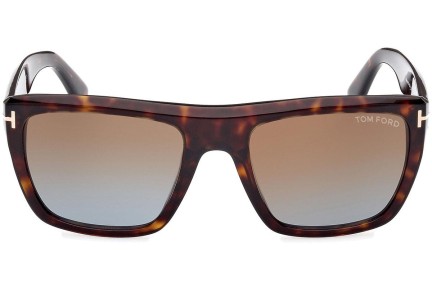 Sonnenbrille Tom Ford Alberto FT1077 52F Quadratisch Havanna