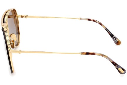 Sonnenbrille Tom Ford Leon FT1071 30F Pilot Gold