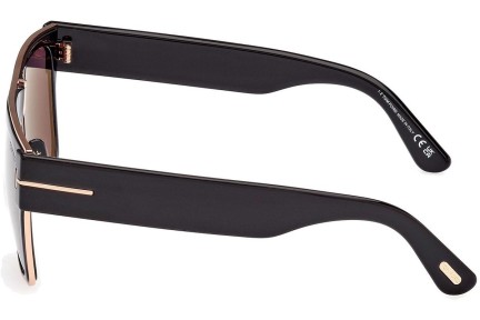 Sonnenbrille Tom Ford Edwin FT1073 01A Quadratisch Schwarz