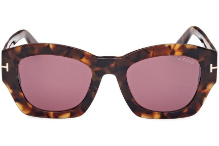 Sonnenbrille Tom Ford Guilliana FT1083 52T Quadratisch Havanna