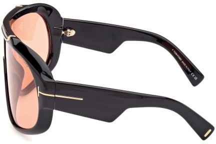 Sonnenbrille Tom Ford Rellen FT1093 01E Quadratisch Schwarz