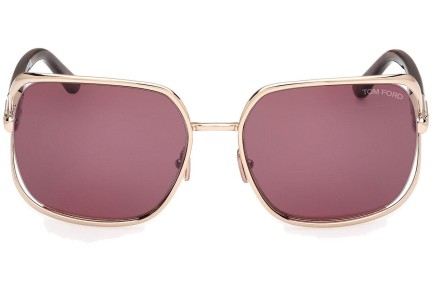 Sonnenbrille Tom Ford Goldie FT1092 28U Quadratisch Gold