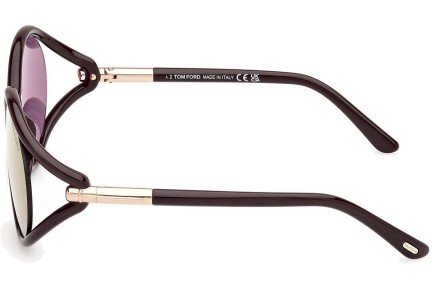 Sonnenbrille Tom Ford Melody FT1090 48Z Rund Braun