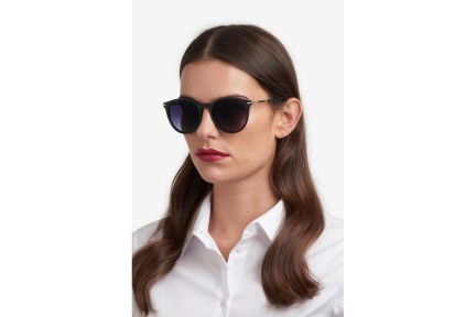 Sonnenbrille Carolina Herrera HER0230/S 807/9O Rund Schwarz