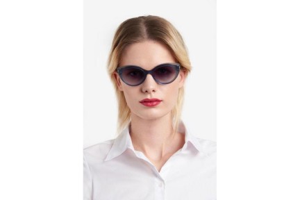 Sonnenbrille Carolina Herrera HER0250/S XW0/GB Cat Eye Blau