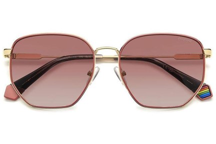 Sonnenbrille Polaroid PLD6214/S/X EYR/GC Polarized Rechteck Gold