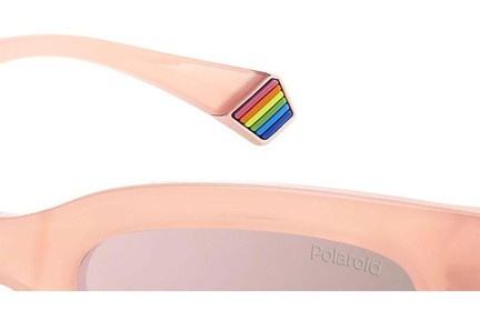 Sunglasses Polaroid PLD6213/S/X 35J/JQ Polarized Rechteck Rosa