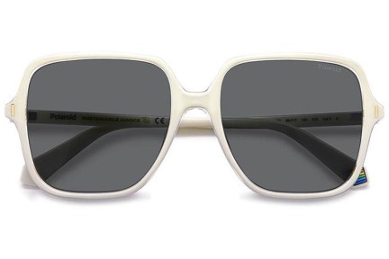 Sonnenbrille Polaroid PLD6219/S VK6/M9 Polarized Quadratisch Weiß