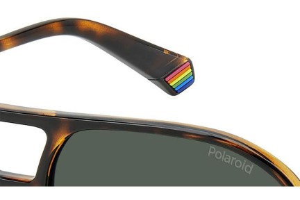 Sonnenbrille Polaroid PLD6217/S 086/UC Polarized Quadratisch Havanna