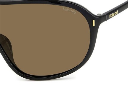 Sonnenbrille Polaroid PLD6216/S 807/SP Polarized Monoscheibe | Shield Schwarz