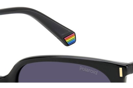 Sunglasses Polaroid PLD6218/S 807/WJ Polarized Quadratisch Schwarz