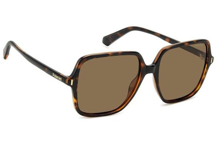 Sonnenbrille Polaroid PLD6219/S 086/SP Polarized Quadratisch Havanna