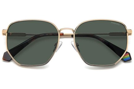 Sunglasses Polaroid PLD6214/S/X DDB/UC Polarized Rechteck Gold