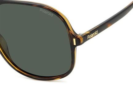 Sonnenbrille Polaroid PLD6217/S 086/UC Polarized Quadratisch Havanna