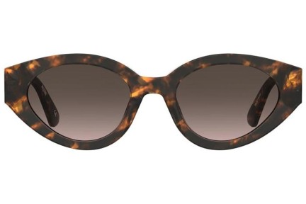 Sonnenbrille Moschino MOS160/S 086/HA Oval Havanna