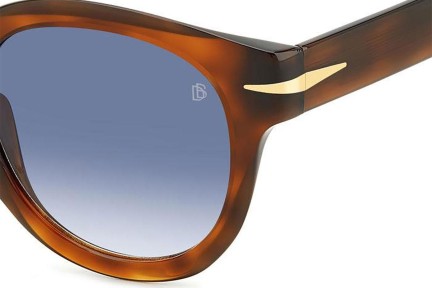 Sonnenbrille David Beckham DB7041/SFLAT WR9/08 Rund Braun