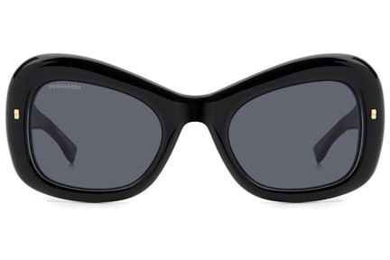 Sunglasses Dsquared2 D20137/S 2M2/IR Quadratisch Schwarz