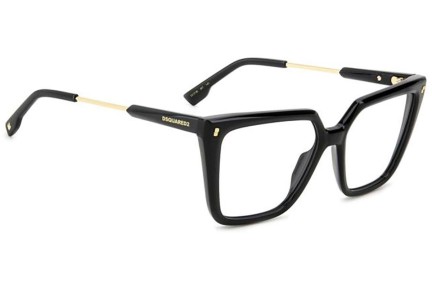 Glasses Dsquared2 D20136 807 Rechteck Schwarz