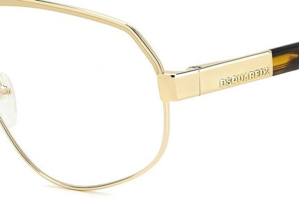 Brillen Dsquared2 D20121 J5G Quadratisch Gold