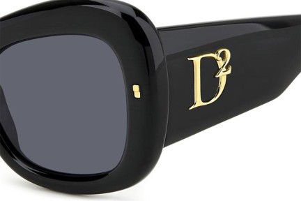 Sunglasses Dsquared2 D20137/S 2M2/IR Quadratisch Schwarz