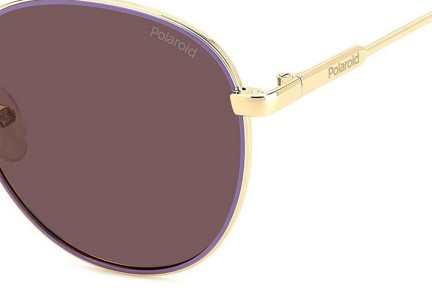 Sonnenbrille Polaroid PLD6215/S/X S9E/KL Polarized Rund Gold