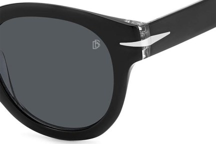 Sonnenbrille David Beckham DB7041/SFLAT 7C5/IR Rund Schwarz