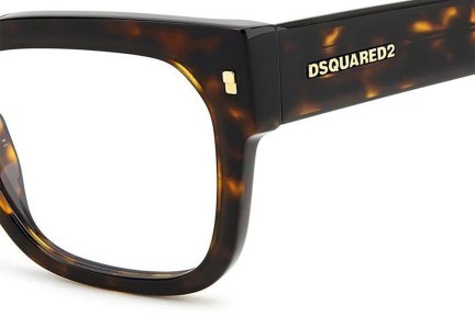 Glasses Dsquared2 D20129 086 Rechteck Havanna