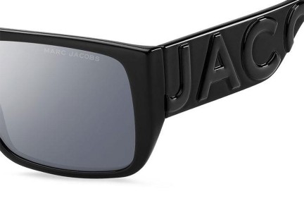 Sunglasses Marc Jacobs MARCLOGO096/S 08A/T4 Flat Top Schwarz