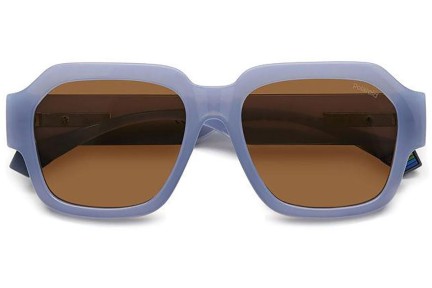 Sonnenbrille Polaroid PLD6212/S/X MVU/HE Polarized Rechteck Blau