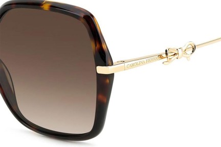 Sonnenbrille Carolina Herrera HER0217/S LVL/HA Quadratisch Havanna