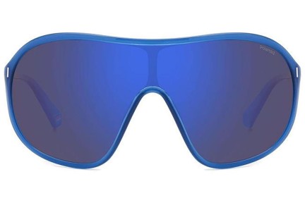 Sonnenbrille Polaroid PLD6216/S PJP/5X Polarized Monoscheibe | Shield Blau